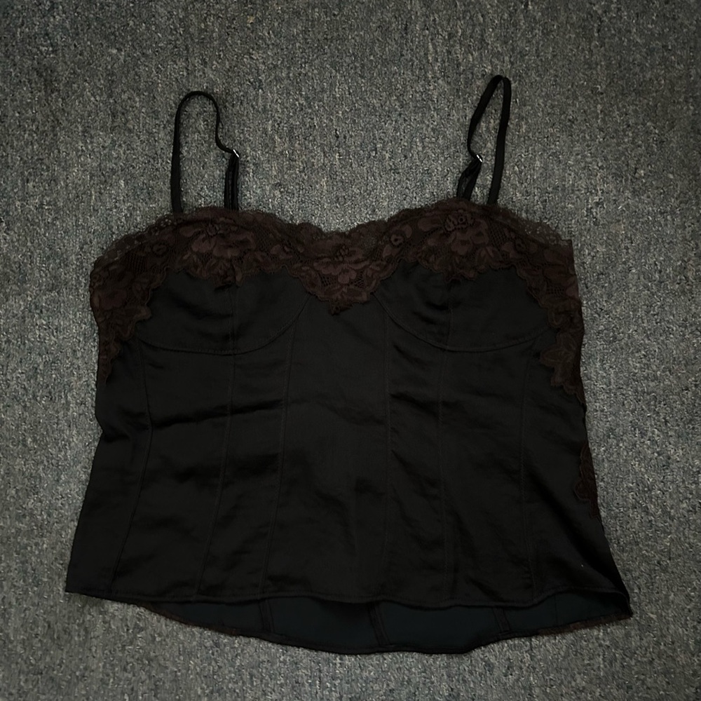 Free People Black Lace Tank/Cami